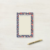 Romantische Herzen Post-it Klebezettel (Auf Schreibtisch)