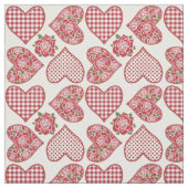 Romantische Herzen und Rosen-Muster-Gewebe Stoff (Muster)