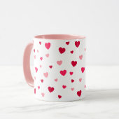 Romantische Herzenskollektion Valentinische Tasse (Vorderseite Links)