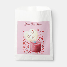 Romantische, herzförmige Flamme für Hochzeiten Geschenktütchen