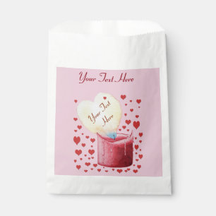 Romantische, herzförmige Flamme für Hochzeiten Geschenktütchen