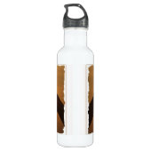 Romantische HerzHände kundenspezifisch Trinkflasche (Rückseite)