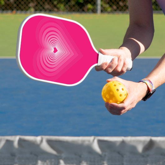 Romantische Herzklopfen Liebe Rosa Pickleball Padd Pickleball Schläger (InSitu)