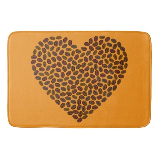 Romantische Herzmatte - Plush & Stylish Badematte (Vorderseite)