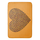 Romantische Herzmatte - Plush & Stylish Badematte (Vorderseite Vertikal)