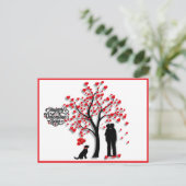 Romantische Herzmuschel Feiertagspostkarte (Stehend Vorderseite)