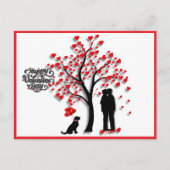 Romantische Herzmuschel Feiertagspostkarte (Vorderseite)