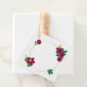 Romantische Hibiskus Blume geometrische Gefallen T Geschenkanhänger (Beispiel)