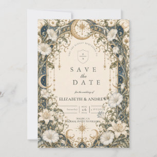Romantische himmlische Gartenhochzeit Save The Date