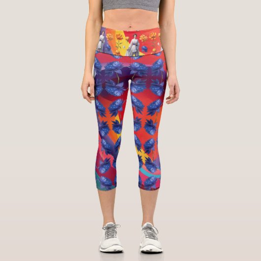 Romantische Hochwaisted Capris (Vorderseite)