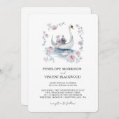 Romantische Hochzeit am See Einladung (Vorne/Hinten)