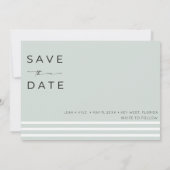 Romantische Hochzeit am Strand mit tropischem Foto Save The Date (Rückseite)