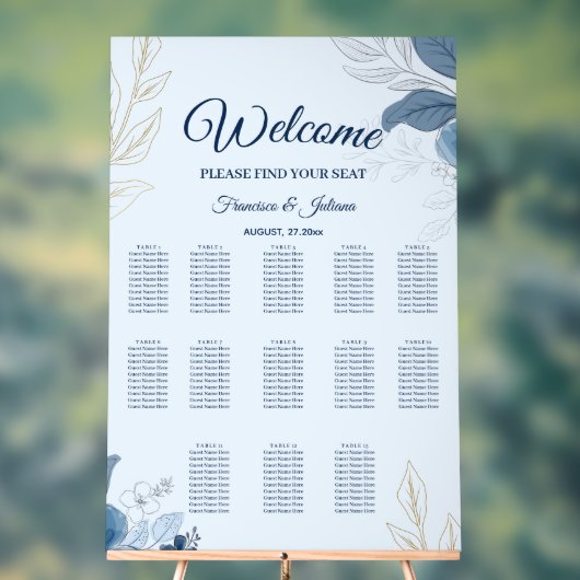 Romantische Hochzeit am Wasser Acrylschild (Neutral)