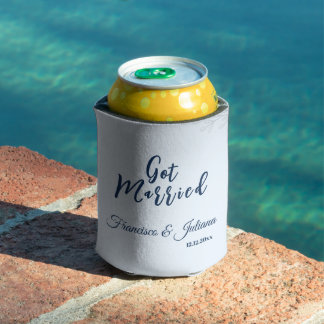 Romantische Hochzeit am Wasser Dosenkühler
