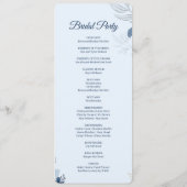 Romantische Hochzeit am Wasser Programm (Rückseite)