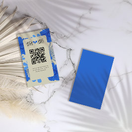 Romantische Hochzeit der Blauen Flora Begleitkarte