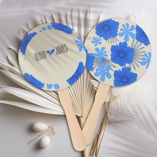 Romantische Hochzeit der Blauen Flora Fächer