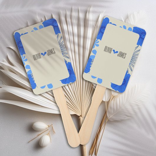 Romantische Hochzeit der Blauen Flora Fächer