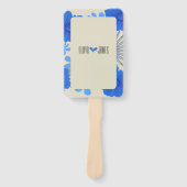 Romantische Hochzeit der Blauen Flora Fächer (Vorderseite)