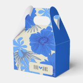 Romantische Hochzeit der Blauen Flora Geschenkschachtel (Rückseite)
