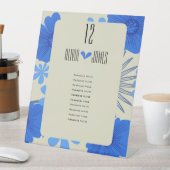 Romantische Hochzeit der Blauen Flora Sockelschild (In Situ)