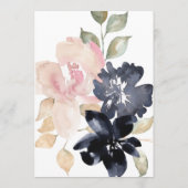 Romantische Hochzeit der Marine Menükarte (Rückseite)