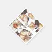 Romantische Hochzeit der modernen Blume Serviette (Ecke)