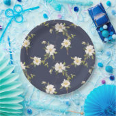 Romantische Hochzeit der Navy Pappteller (Party)