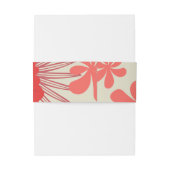 Romantische Hochzeit der Roten Flora Einladungsbanderole (Rückseitenbeispiel)