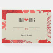 Romantische Hochzeit der Roten Flora Gästebuch (Vorderseite)