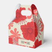 Romantische Hochzeit der Roten Flora Geschenkschachtel (Rückseite)