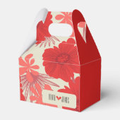 Romantische Hochzeit der Roten Flora Geschenkschachtel (Rückseite)