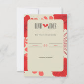 Romantische Hochzeit der Roten Flora Save The Date (Vorderseite)