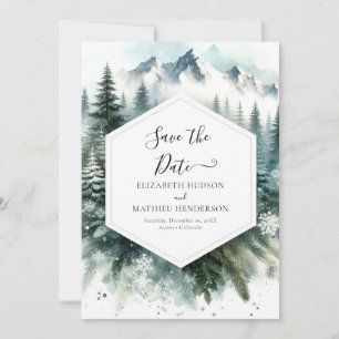 Romantische Hochzeit der Wasserfarben Save The Date