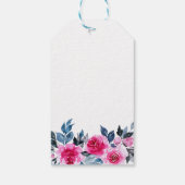 Romantische Hochzeit der Wasserfarben - Vielen Dan Geschenkanhänger (Rückseite)