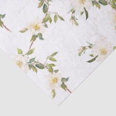 Romantische Hochzeit der Weißen Flora Seidenpapier (Detail)