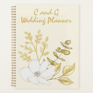 Romantische Hochzeit der White Gold Floral Planer