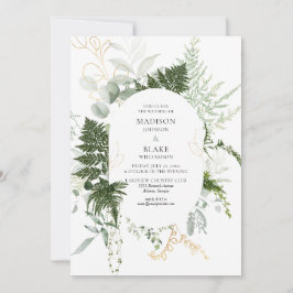 Romantische Hochzeit des Grünwaldes Einladung