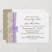 Romantische Hochzeit Einladung (Vorne/Hinten)