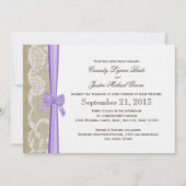 Romantische Hochzeit Einladung (Vorderseite)