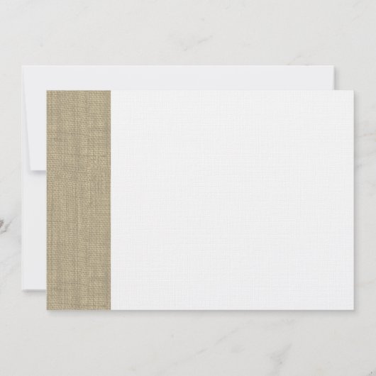 Romantische Hochzeit Einladung (Rückseite)