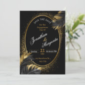 Romantische Hochzeit-Gifte-Einladung - Zeitloses D Einladung (Stehend Vorderseite)