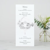 Romantische Hochzeit Hände Minimalistisches Design (Stehend Vorderseite)