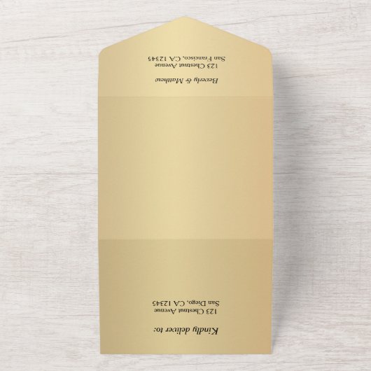 Romantische Hochzeit im Leuchtturm All In One Einladung (Außenbereich)