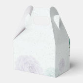 romantische Hochzeit in Blau und Lila Geschenkschachtel (Rückseite)