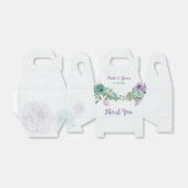 romantische Hochzeit in Blau und Lila Geschenkschachtel (Ungefaltet)