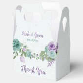 romantische Hochzeit in Blau und Lila Geschenkschachtel (Geöffnet)