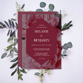 Romantische Hochzeit in eleganten Rahmen Einladung