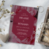 Romantische Hochzeit in eleganten Rahmen Einladung