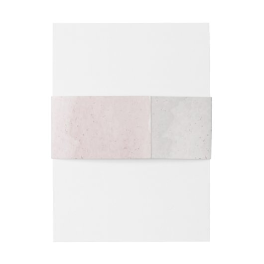 romantische Hochzeit in Rosa, Weiß und Zimt Rose Einladungsbanderole (Rückseitenbeispiel)